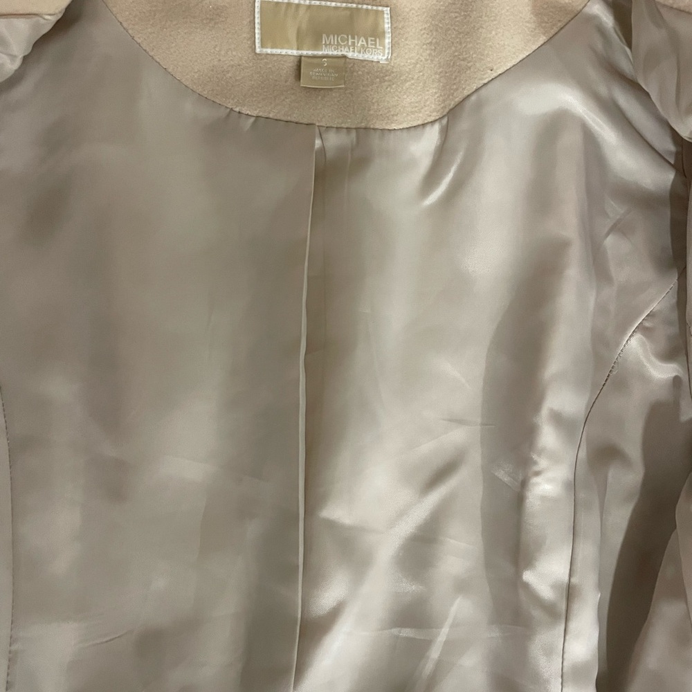 Michaels Cream Women's Trench Coat - Picture 4 of 6